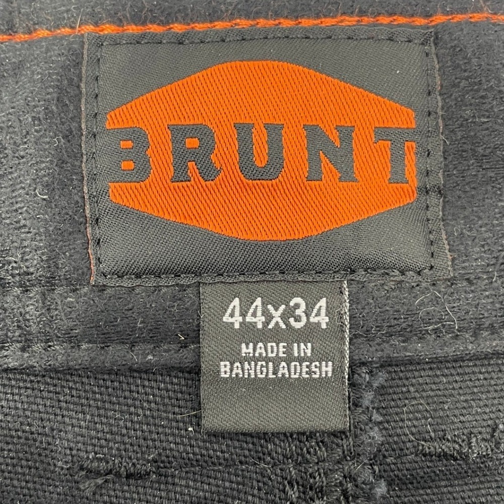 Brunt Men's Durable Black Work Pants 44x34 Utility Reinforced Knees - Picture 6 of 14
